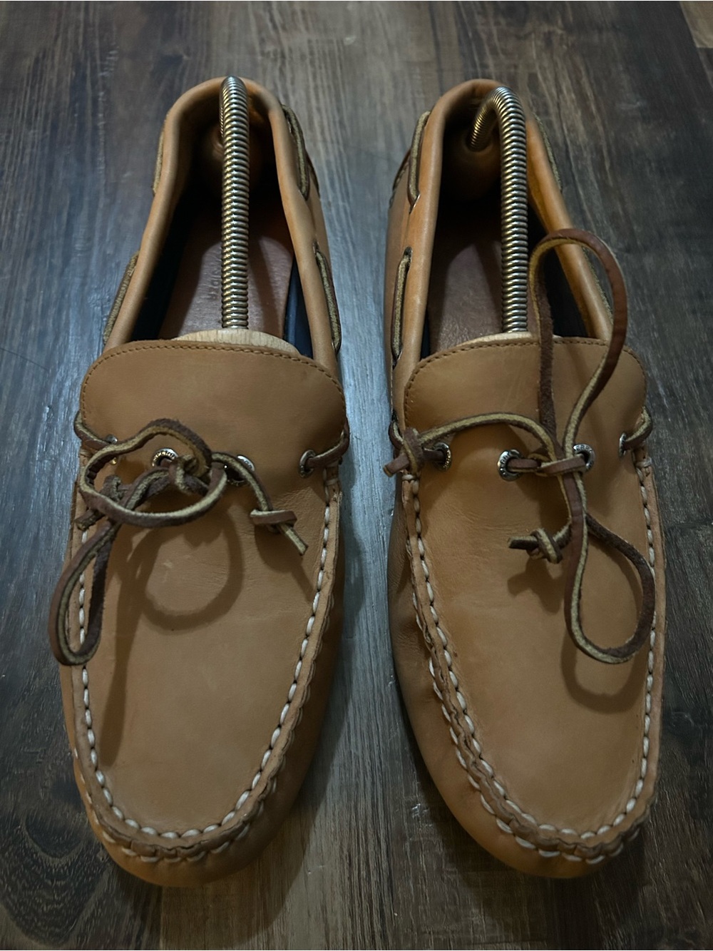 Sperry Top-Sider Driver Boat light Tan Leather Mocs Slip-Ons Loafers Mens Sz 11